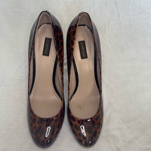 Joan & David Pumps Heels Cheetah Animal Patent 7 - Picture 5 of 12